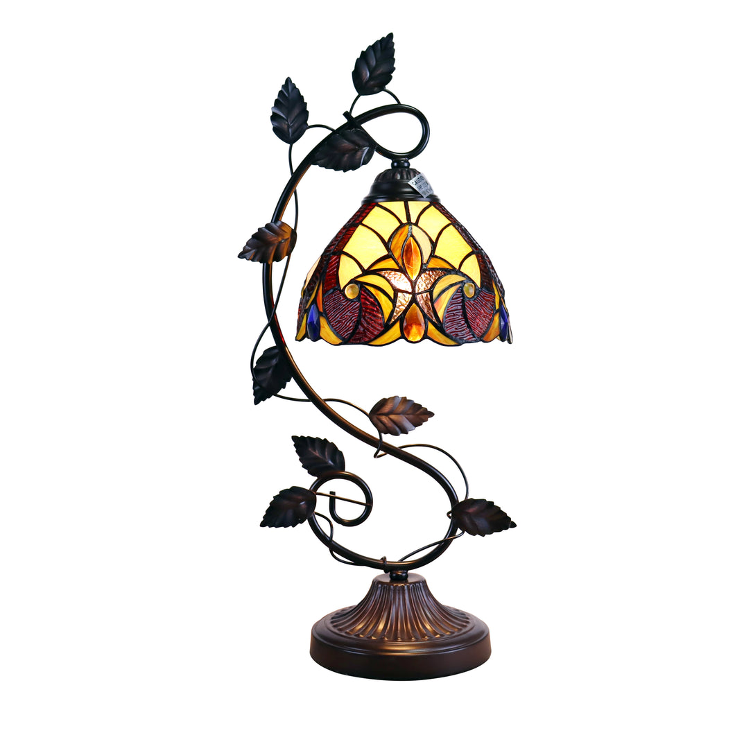 RADIANCE goods Victorian Tiffany-Syle Dark Bronze 1 Light Accent Table Lamp 8