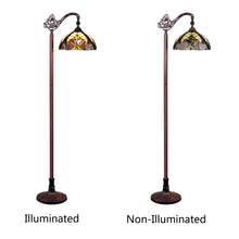 Load image into Gallery viewer, RADIANCE goods Victorian-Style Dark Bronze 1-Light Reading Floor Lamp 11&quot; Shade
