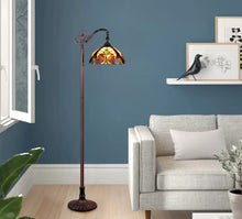 Load image into Gallery viewer, RADIANCE goods Victorian-Style Dark Bronze 1-Light Reading Floor Lamp 11&quot; Shade
