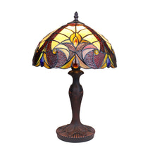 Load image into Gallery viewer, RADIANCE goods Victorian-Style Dark Bronze 1-Light Accent Table Lamp 12&quot; Shade
