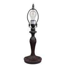 Load image into Gallery viewer, RADIANCE goods Victorian-Style Dark Bronze 1-Light Accent Table Lamp 12&quot; Shade
