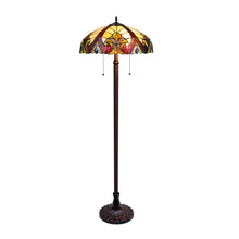 Load image into Gallery viewer, RADIANCE goods Victorian-Style Dark Bronze 2-Light Floor Lamp 18&quot; Shade
