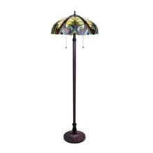 Load image into Gallery viewer, RADIANCE goods Victorian-Style Dark Bronze 2-Light Floor Lamp 18&quot; Shade
