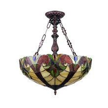 Load image into Gallery viewer, RADIANCE goods Victorian-Style Dark Bronze 2 Light Inverted Ceiling Pendant 18&quot; Wide
