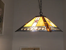Load image into Gallery viewer, RADIANCE goods Mission-Style 2 Light Inverted Ceiling Pendant 16&quot; Shade
