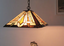 Load image into Gallery viewer, RADIANCE goods Mission-Style 2 Light Inverted Ceiling Pendant 16&quot; Shade
