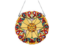 Load image into Gallery viewer, RADIANCE goods Tiffany Victorian-Style Stained Glass Window Panel 20&quot; Height
