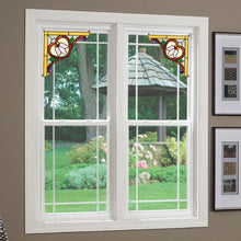 Load image into Gallery viewer, RADIANCE goods 2 Pieces Victorian Stained Glass Window Panel 9.8&quot;x9.8&quot;
