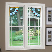 Load image into Gallery viewer, RADIANCE goods Victorian Stained Glass Window Panel 8&quot;x8&quot;
