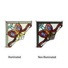 Load image into Gallery viewer, RADIANCE goods Victorian Stained Glass Window Panel 8&quot;x8&quot;
