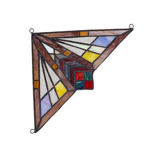 Load image into Gallery viewer, RADIANCE goods Mission Stained Glass Window Panel 8&quot;x8&quot;
