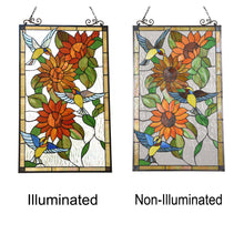 Load image into Gallery viewer, RADIANCE goods Animal Stained Glass Window Panel 20&quot; x 33&quot;
