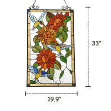 Load image into Gallery viewer, RADIANCE goods Animal Stained Glass Window Panel 20&quot; x 33&quot;
