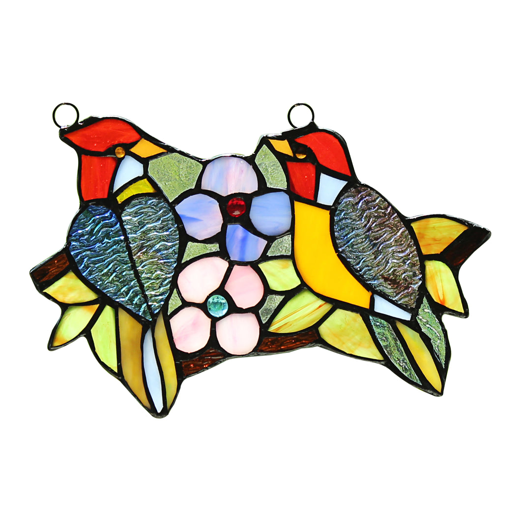 RADIANCE goods Animal Stained Glass Window Panel 9.1