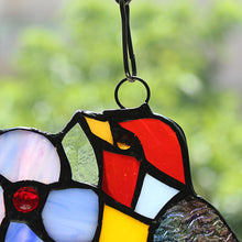 Load image into Gallery viewer, RADIANCE goods Animal Stained Glass Window Panel 9.1&quot;x6.5&quot;
