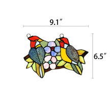 Load image into Gallery viewer, RADIANCE goods Animal Stained Glass Window Panel 9.1&quot;x6.5&quot;
