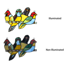 Load image into Gallery viewer, RADIANCE goods Animal Stained Glass Window Panel 8&quot;x6.1&quot;
