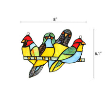 Load image into Gallery viewer, RADIANCE goods Animal Stained Glass Window Panel 8&quot;x6.1&quot;
