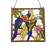 Load image into Gallery viewer, RADIANCE goods Animal Stained Glass Window Panel 24&quot;x24&quot;
