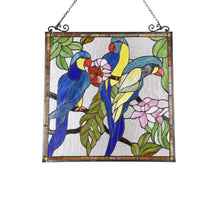 Load image into Gallery viewer, RADIANCE goods Animal Stained Glass Window Panel 24&quot;x24&quot;
