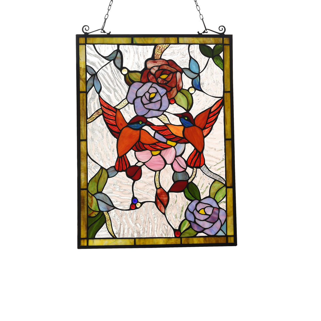 RADIANCE goods Animal Stained Glass Window Panel 18