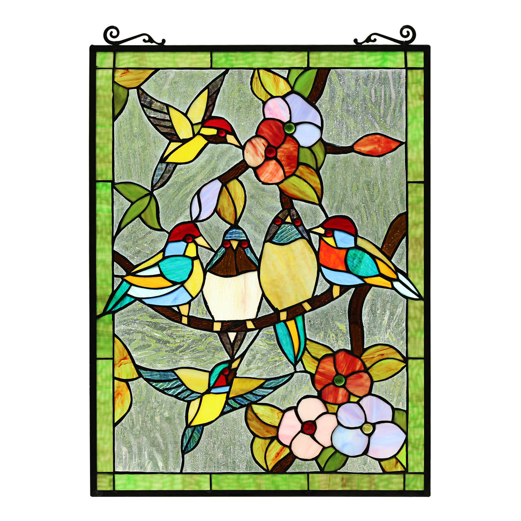 RADIANCE goods Animal Stained Glass Window Panel 18
