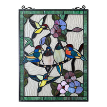 Load image into Gallery viewer, RADIANCE goods Animal Stained Glass Window Panel 18&quot;x25&quot;

