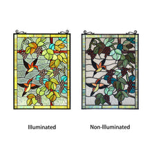 Load image into Gallery viewer, RADIANCE goods Animal Stained Glass Window Panel 18&quot;x25&quot;
