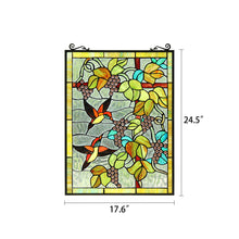 Load image into Gallery viewer, RADIANCE goods Animal Stained Glass Window Panel 18&quot;x25&quot;
