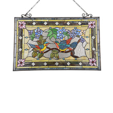 Load image into Gallery viewer, RADIANCE goods Animal Stained Glass Window Panel 32&quot;x21&quot;

