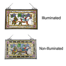 Load image into Gallery viewer, RADIANCE goods Animal Stained Glass Window Panel 32&quot;x21&quot;
