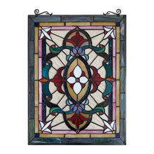 Load image into Gallery viewer, RADIANCE goods Victorian Stained Glass Window Panel 18&quot;x25&quot;
