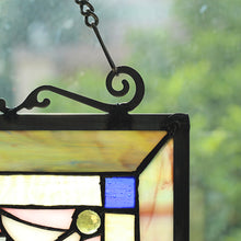 Load image into Gallery viewer, RADIANCE goods Victorian Stained Glass Window Panel 18&quot;x25&quot;
