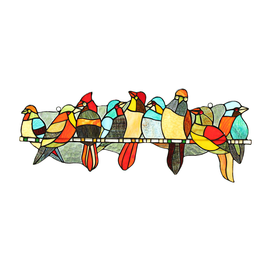 RADIANCE goods Animal Stained Glass Window Panel 24