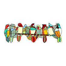 Load image into Gallery viewer, RADIANCE goods Animal Stained Glass Window Panel 26&quot;x9&quot;
