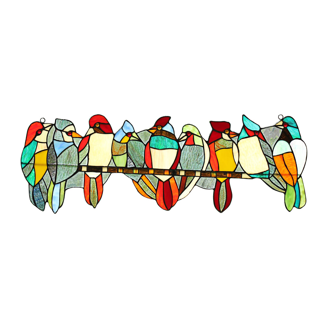 RADIANCE goods Animal Stained Glass Window Panel 26