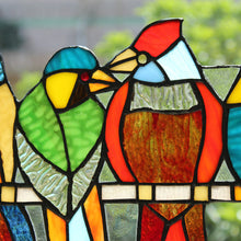 Load image into Gallery viewer, RADIANCE goods Animal Stained Glass Window Panel 14&quot;x9&quot;
