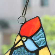 Load image into Gallery viewer, RADIANCE goods Animal Stained Glass Window Panel 14&quot;x9&quot;
