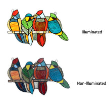 Load image into Gallery viewer, RADIANCE goods Animal Stained Glass Window Panel 14&quot;x9&quot;
