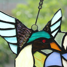 Load image into Gallery viewer, RADIANCE goods Animal Stained Glass Window Panel 15&quot;x8&quot;
