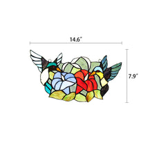 Load image into Gallery viewer, RADIANCE goods Animal Stained Glass Window Panel 15&quot;x8&quot;
