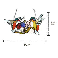 Load image into Gallery viewer, RADIANCE goods Animal Stained Glass Window Panel 16&quot;x9&quot;
