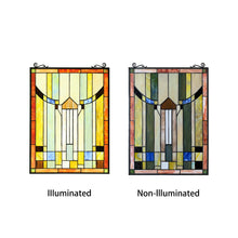 Load image into Gallery viewer, RADIANCE goods Mission Stained Glass Window Panel 18&quot;x25&quot;
