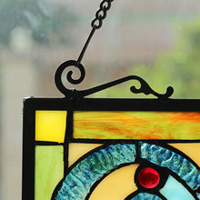 Load image into Gallery viewer, RADIANCE goods Victorian Stained Glass Window Panel 18&quot;x25&quot;
