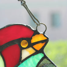 Load image into Gallery viewer, RADIANCE goods Birds Stained Glass Window Panel 21.5&quot;x13&quot;
