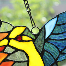Load image into Gallery viewer, RADIANCE goods Animal Stained Glass Window Panel 21&quot;x12&quot;
