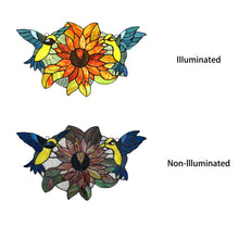 Load image into Gallery viewer, RADIANCE goods Animal Stained Glass Window Panel 21&quot;x12&quot;
