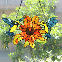 Load image into Gallery viewer, RADIANCE goods Animal Stained Glass Window Panel 21&quot;x12&quot;
