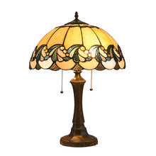 Load image into Gallery viewer, RADIANCE goods Tiffany-Style 2 Light Victorian Table Lamp 16&quot; Shade
