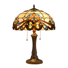 Load image into Gallery viewer, RADIANCE goods Tiffany-Style 2 Light Victorian Table Lamp 16&quot; Shade
